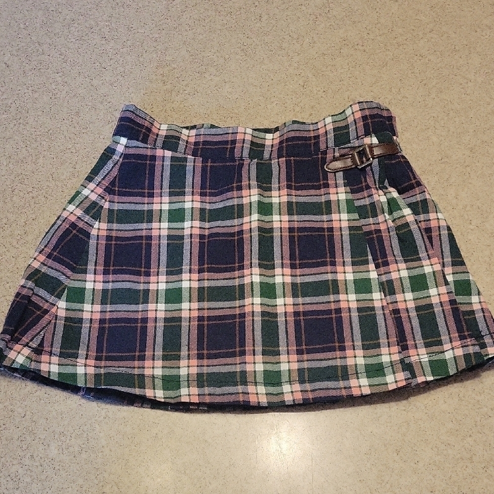 Janie and Jack Blue Pink Skater Mini Skirt Casual Size 4